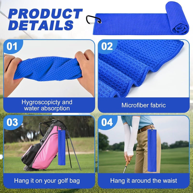 Wynaura 15PCS Golf Accessories Kit - Include Golf Club Cleaner Brush with Groove Cleaner Tool, Golf Ball Bag, Divot Tool with Magnetic Ball Marker, Towel, Golf Tees, Golf Gift for Men/Women - Image 3